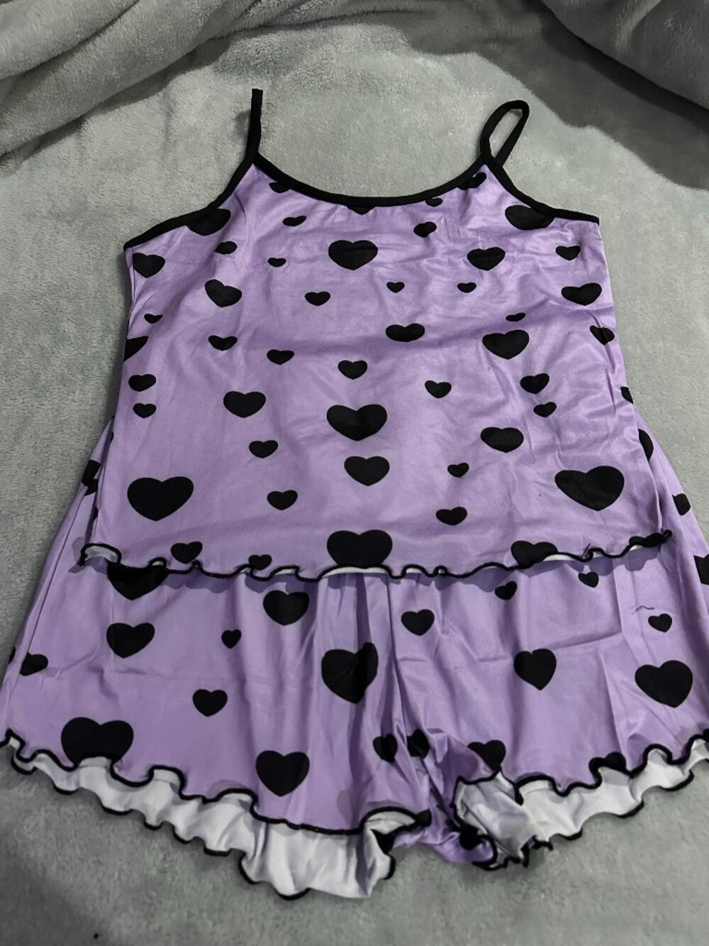 Purple Heart Pajama 2 pc Set